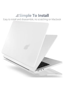 Generic Hard Case Compatible with MacBook Air 13.6 inch 2025 M4 Chip A3240/2024 M3 Chip A3113/2022 M2 Chip A2681, Frosted Clear  - Image 4