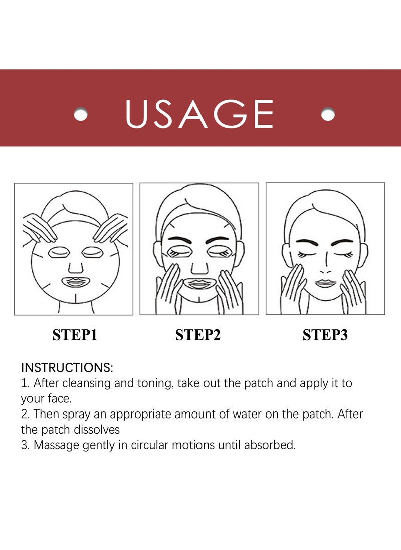OUHOE - OUHOE Collagen Mask Hydrating & Firming Anti-Wrinkle & Anti-Aging Wrinkle & Fine Lines Mask - Image 1