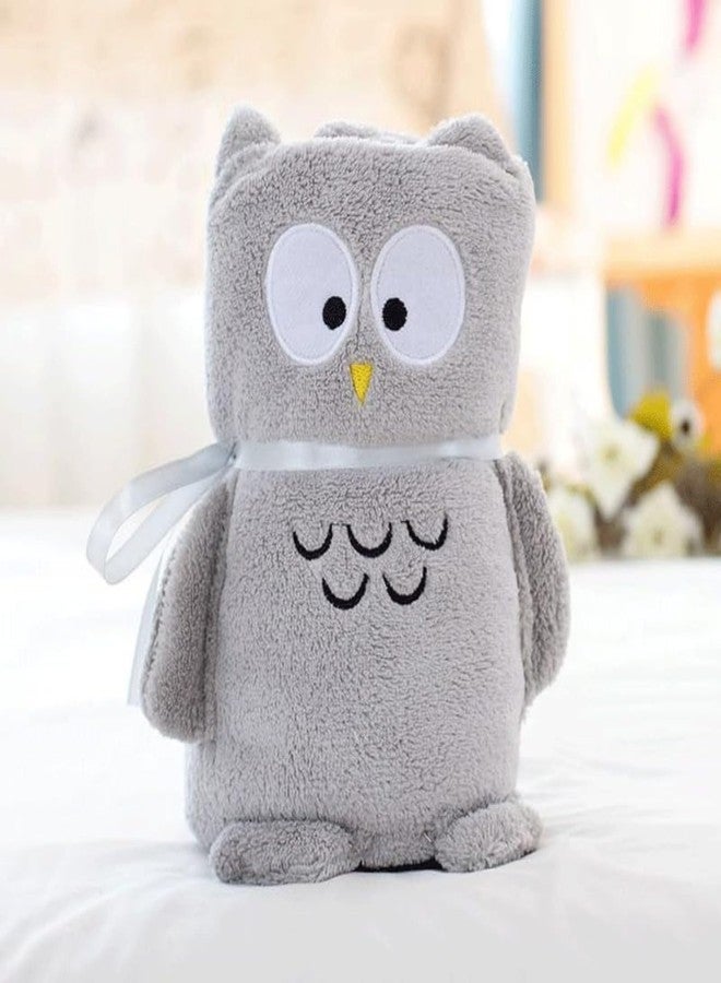 فوي دروب بطانية أطفال فائقة النعومة من فوي دروب، مناسبة للأطفال حديثي الولادة من الجنسين (100 سم × 80 سم)، مصنوعة من الصوف، خفيفة الوزن، لون رمادي. - Image 1