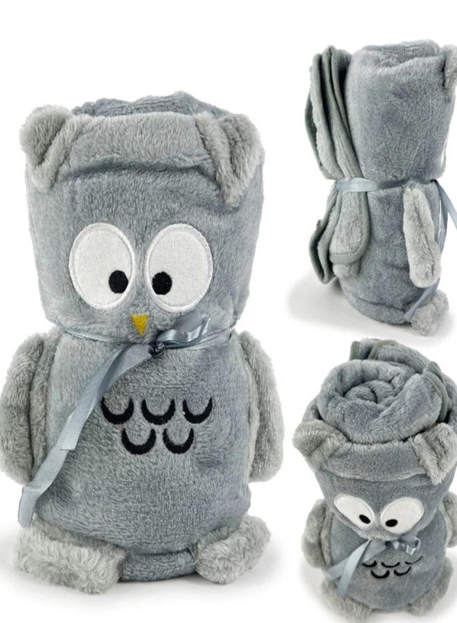 فوي دروب بطانية أطفال فائقة النعومة من فوي دروب، مناسبة للأطفال حديثي الولادة من الجنسين (100 سم × 80 سم)، مصنوعة من الصوف، خفيفة الوزن، لون رمادي. - Image 2