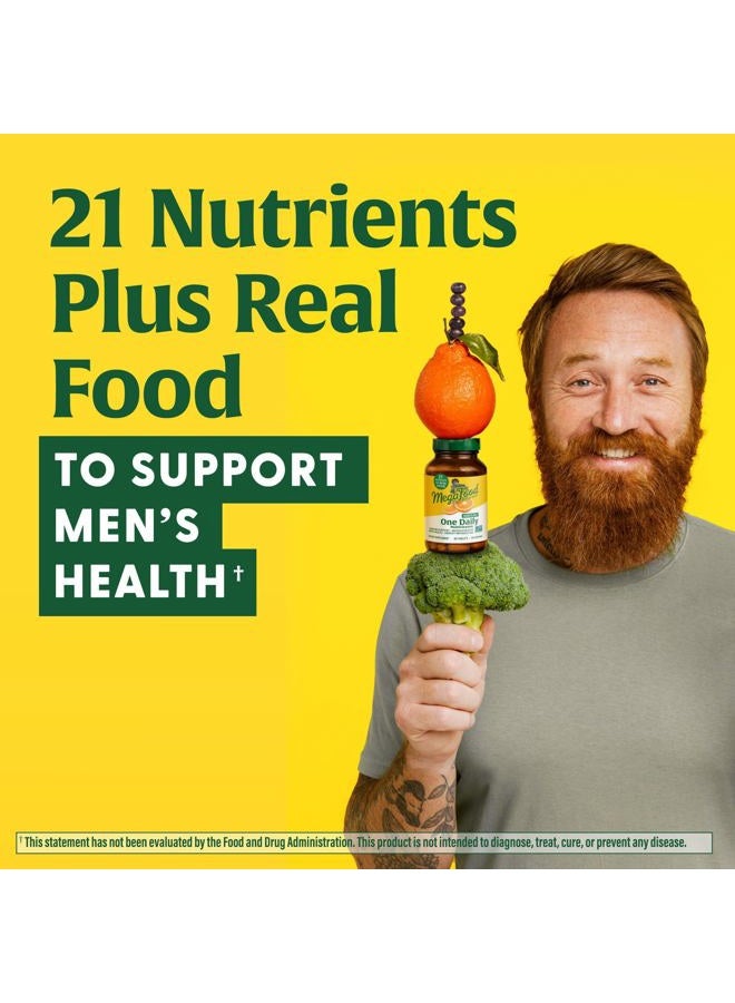 MegaFood Men's 40+ One Daily Multivitamin for Men With Vitamin B, Vitamin D3, Selenium, Zinc & Real Food - Immune Support, Energy Metabolism, and Muscle & Bone Health – Non GMO; Vegetarian - 90 Tabs - Image 4