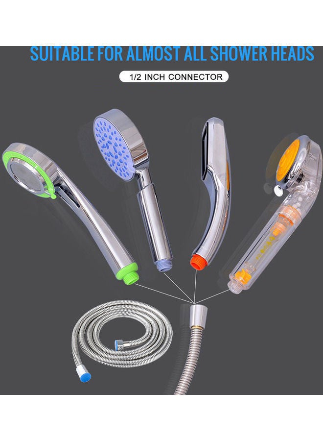 Y&D Shower Hose Stainless Steel Tube Flexible 3M Long Silver 21*3*18cm  - Image 2