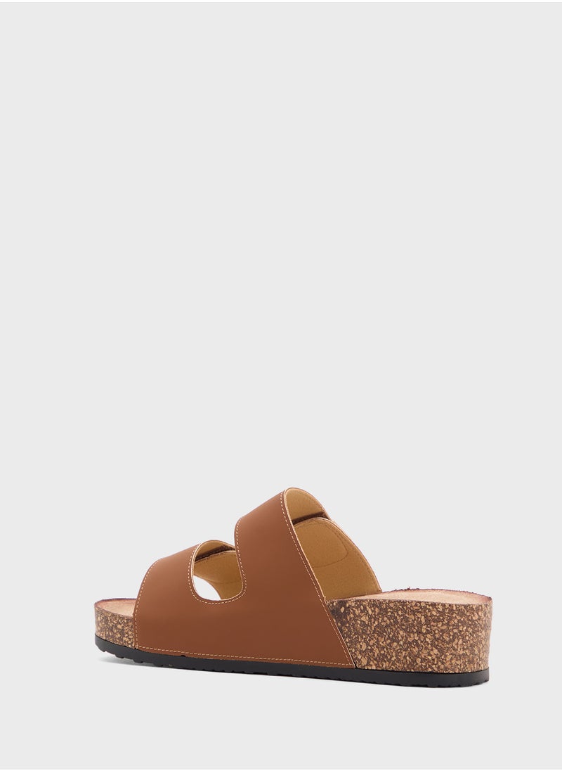 Ginger - Chunky Trim Double Strap Sandal - Image 1