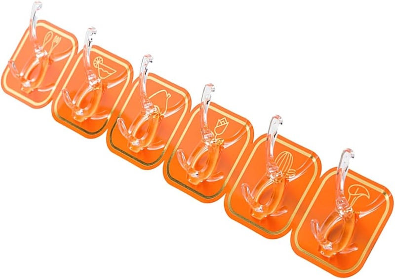 Orange Strong Adhesive Plastic Wall Mount Punch Strips For Kitchen - Image 5