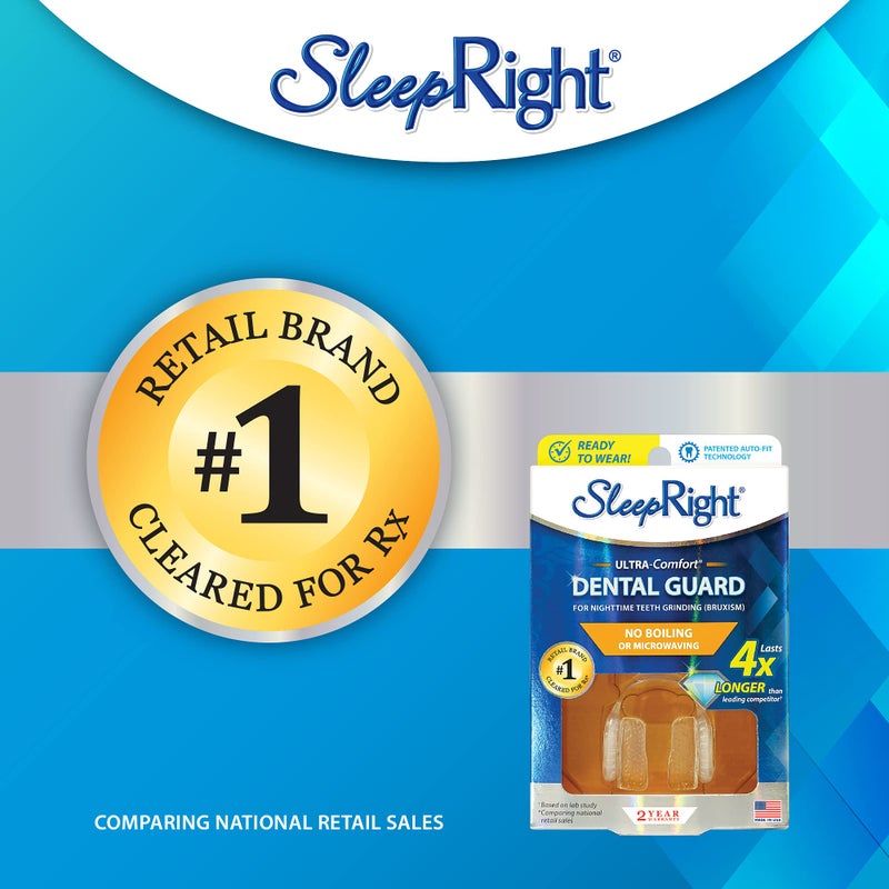 SleepRight SleepRight Ultra-Comfort Dental Guard Mouth Guard to Prevent Teeth Grinding - No Boil - Extra Strong - Image 4
