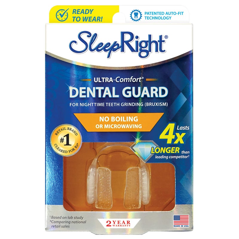 SleepRight SleepRight Ultra-Comfort Dental Guard Mouth Guard to Prevent Teeth Grinding - No Boil - Extra Strong - Image 1