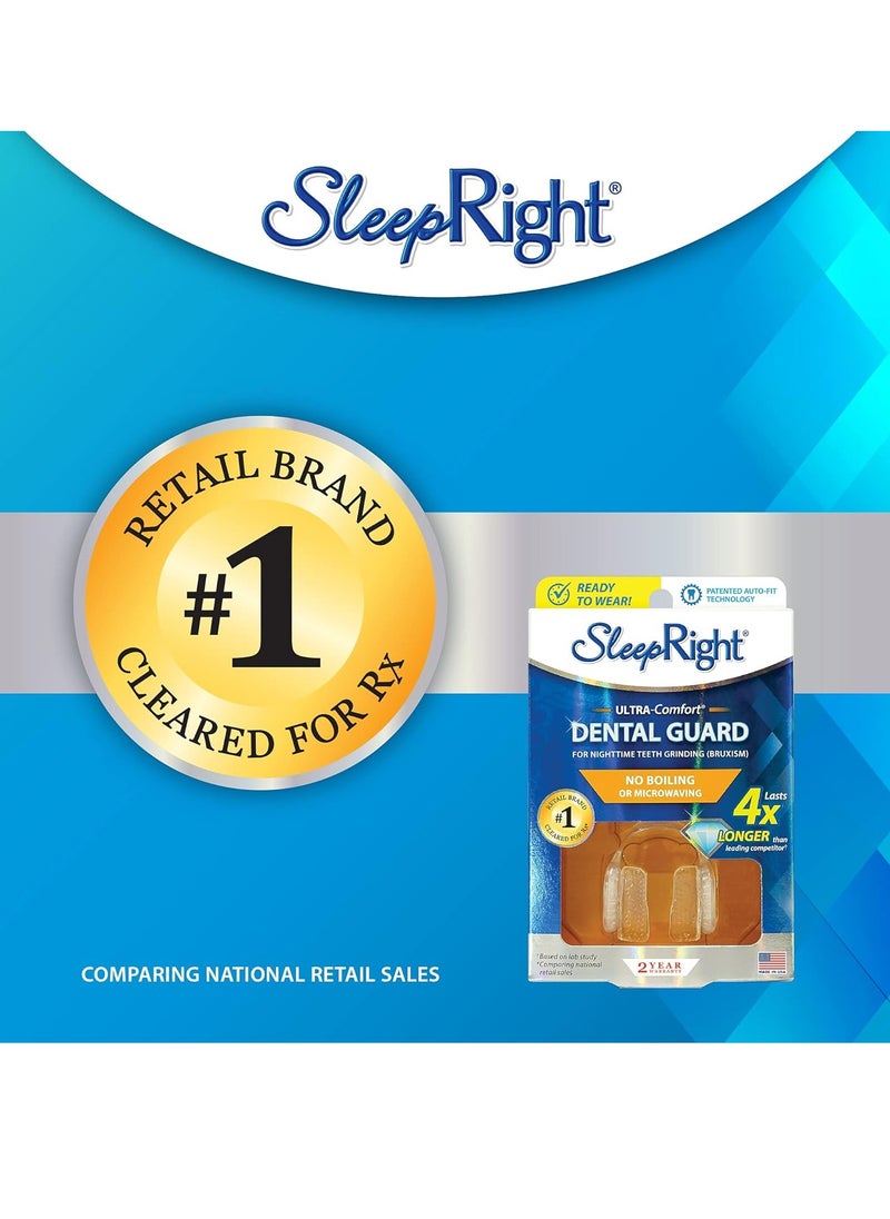 SleepRight - SleepRight Ultra-Comfort Dental Guard Mouth Guard to Prevent Teeth Grinding - No Boil - Extra Strong - Image 1