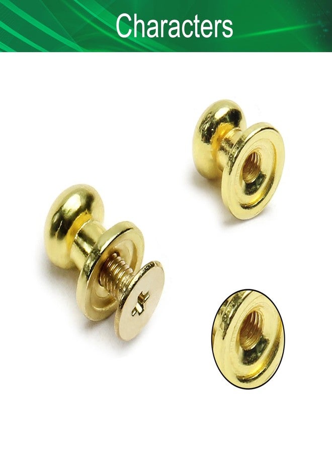 Yinpecly 20pcs Mini Round Knobs 0.28"x0.35" Small Drawer Pulls Handles for Jewelry Box Gift Case Gold - Image 3