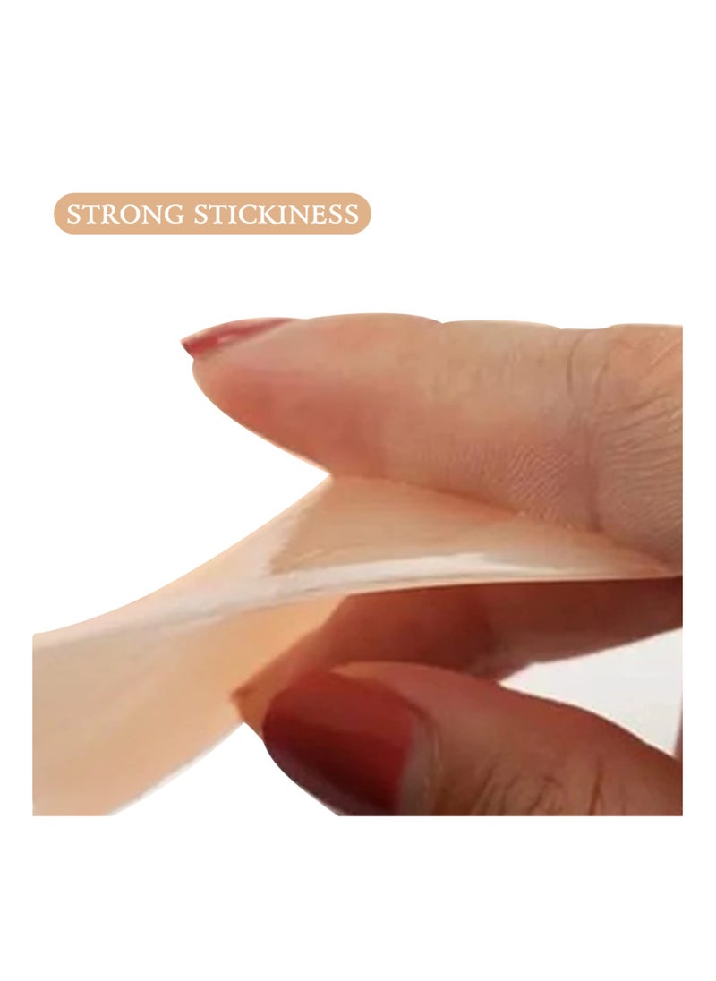SYOSI - Invisible Breast Bra, Women Strapless Sticky Bra, Silicone Nipple Covers Pasties Push Up Self Adhesive Pads Breast Lift Petals Reusable Lifting Bra Cups Comfortable Bralette for Backless Dress - Image 1