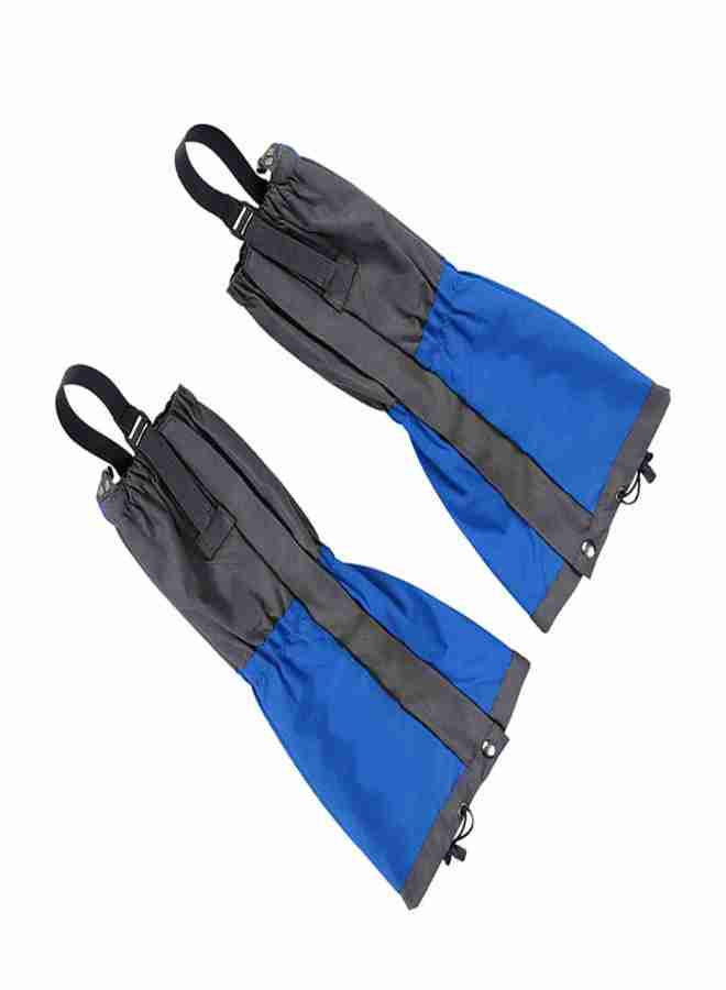 1 Pair Outdoor Waterproof Sports Climbing Hiking Legging Gaiters Shoe Boots Cover Blue - Image 2
