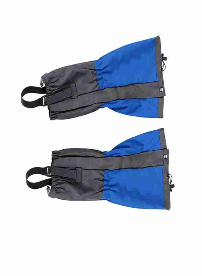 1 Pair Outdoor Waterproof Sports Climbing Hiking Legging Gaiters Shoe Boots Cover Blue - Image 5