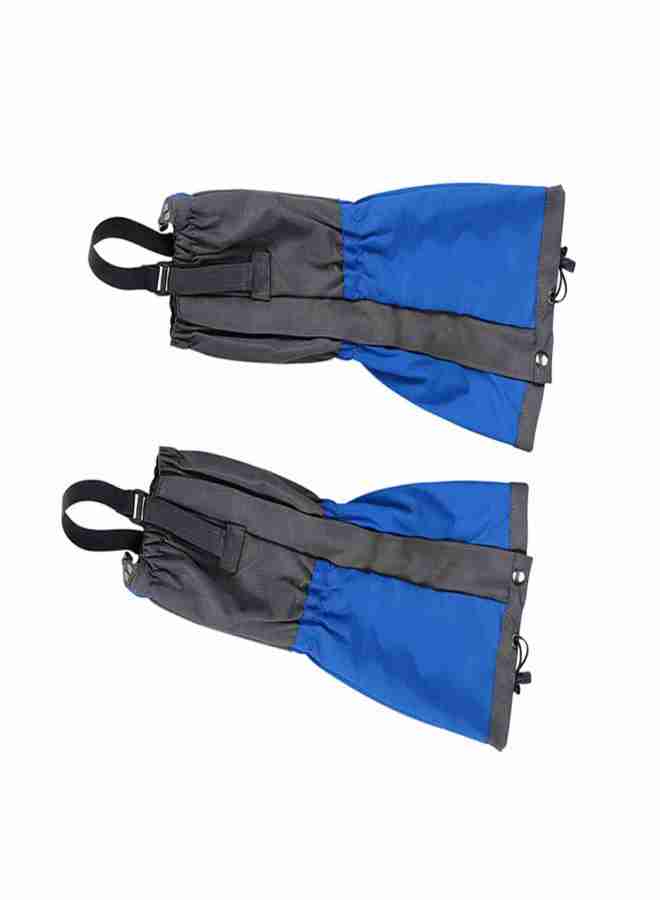 1 Pair Outdoor Waterproof Sports Climbing Hiking Legging Gaiters Shoe Boots Cover Blue - Image 4