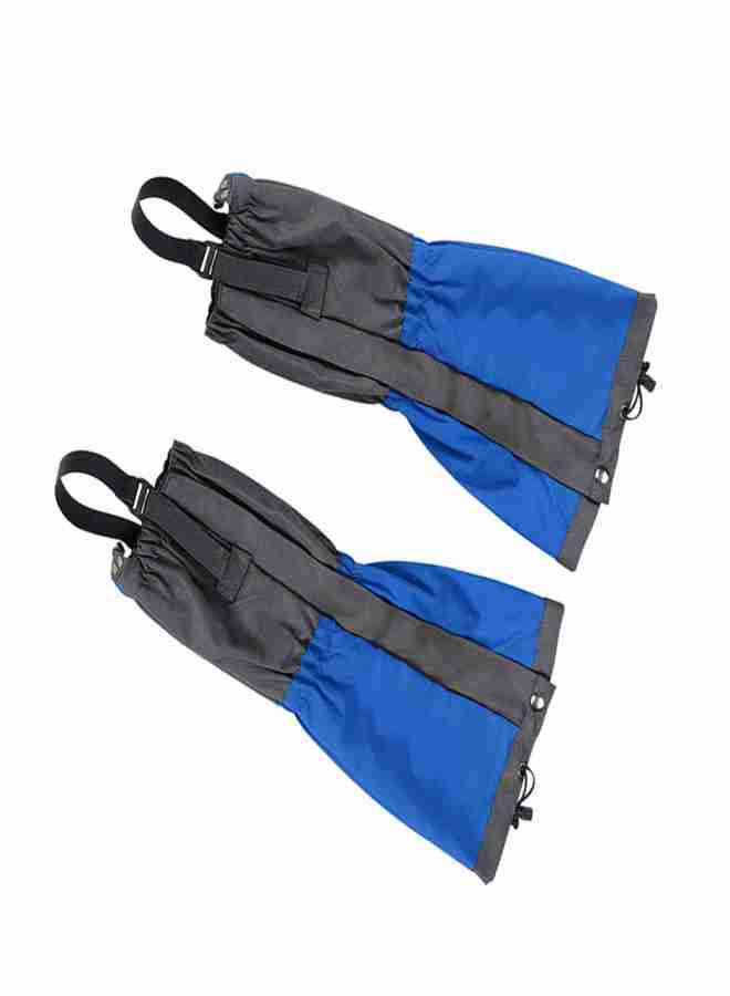 1 Pair Outdoor Waterproof Sports Climbing Hiking Legging Gaiters Shoe Boots Cover Blue - Image 3
