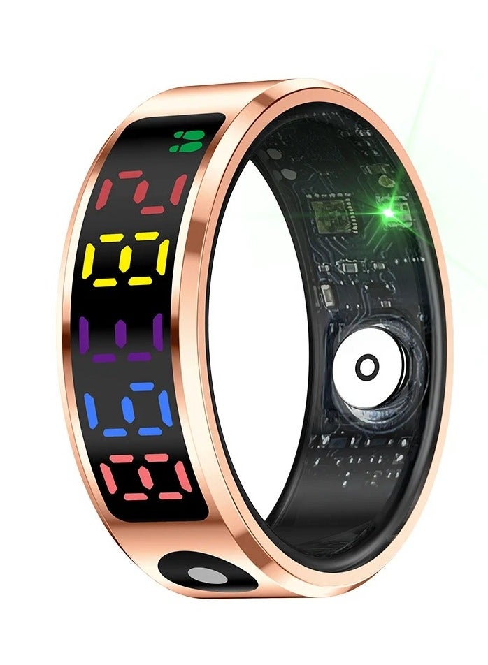 R12 Color Screen Fashion Smart Ring With Smart Touch Health Tracker Fitness IP68 5ATM Waterproof Men Women Intelligent Ring - Image 1