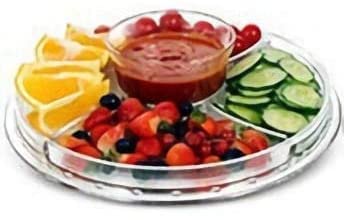 REPLEX Acrylic Cake Stand with Dome Cake Stand with Cover Cake Dome to Display Cake Pastry Multi-Functional Cake Plate with Dome 6 in 1 Cake Stand Serving Platter Dessert Platters Dish 12 inches - Image 5