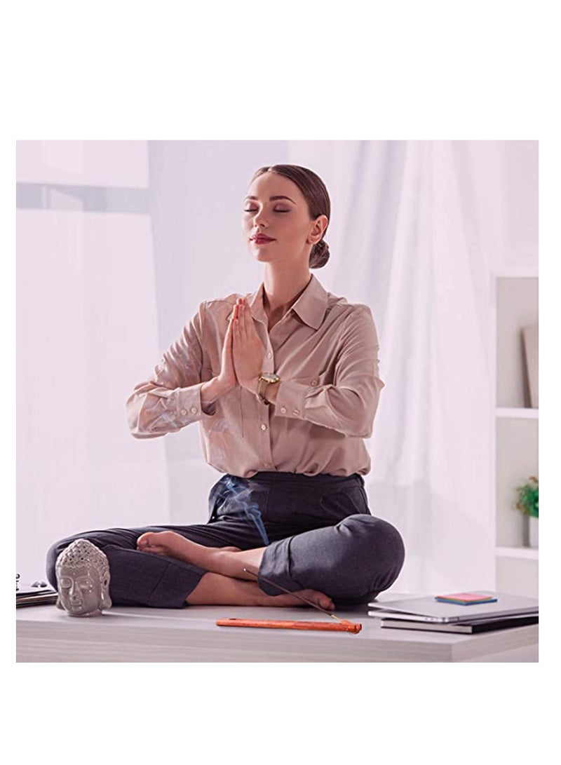 Captaintech Beautiful Handmade Wooden Incense Stick Holder, Premium Incense Holder with Adjustable Angle, Upgraded Insence Holder Wooden, Classic Incense Burner for Incense Cone and Sticks - Image 3