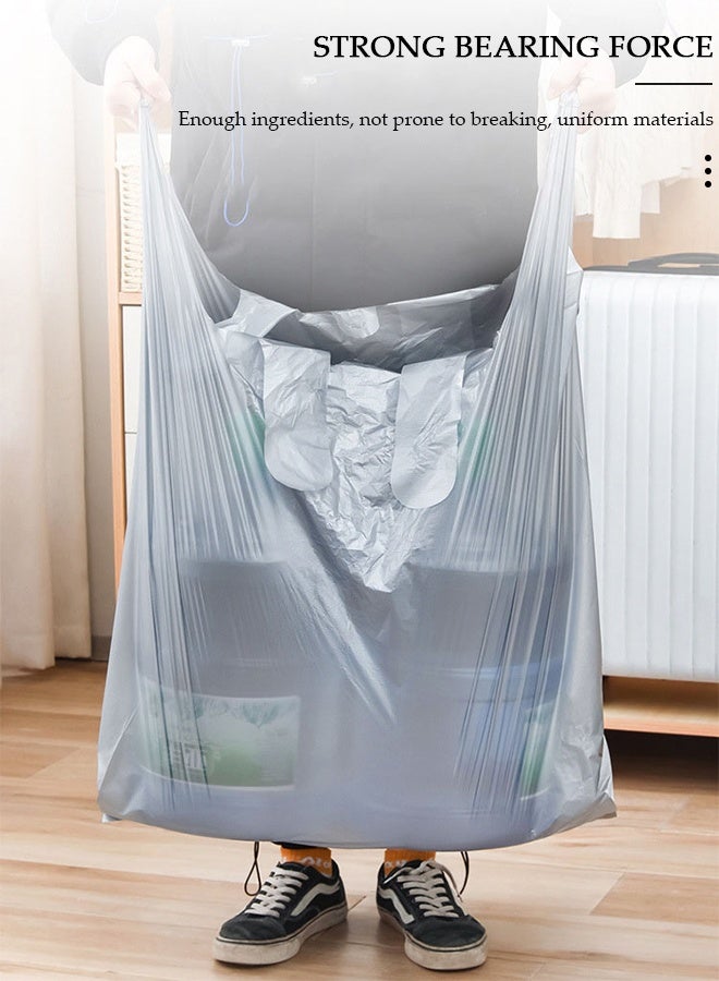 DUNISO مجموعة حقائب تخزين بلاستيكية مكونة من 10 قطع، منظم تخزين خزانة ذو سعة كبيرة، حقائب هزلية متحركة بمقبض محمول، حقائب بضائع الملابس لتغليف الملابس، تخزين الهدايا، شحن القمصان والسراويل - Image 5