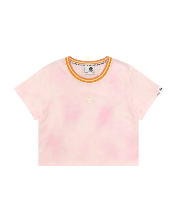 AAPE AAPEUNVS moonface camo cropped tee