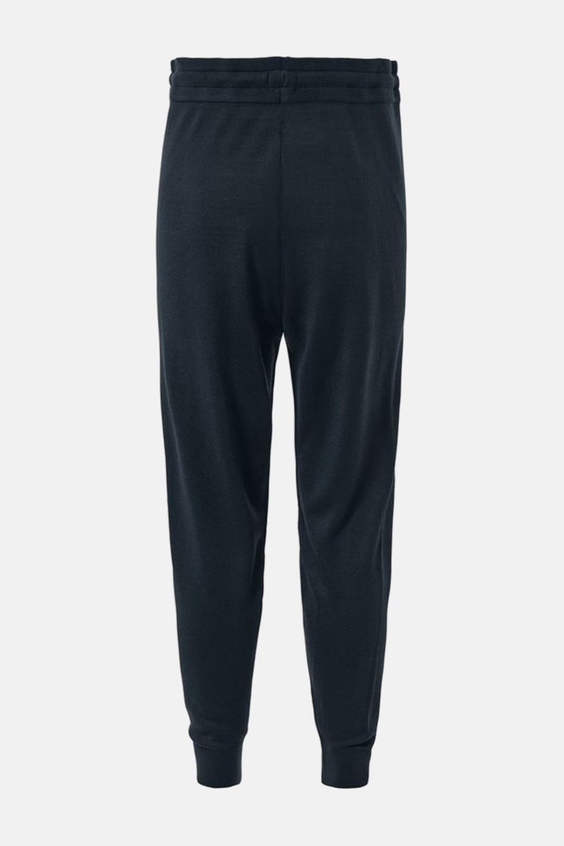 Tchibo Men Knitted Drawstring Pajama Pants, Navy Blue - Image 2