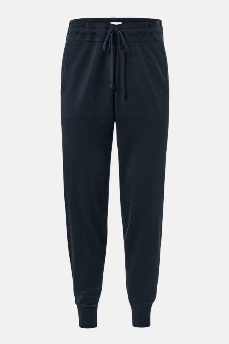 Tchibo Men Knitted Drawstring Pajama Pants, Navy Blue - Image 3