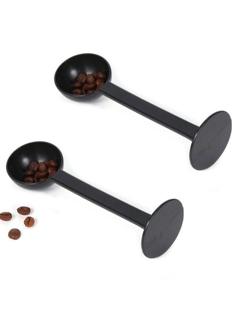 2 Pcs 2-in-1 Plastic Coffee Measuring Spoon 10g Espresso Coffee Scoop Coffee Powder pressing Spoon for Ground Coffee Tea Salt Dessert Sugar  ﻿ - Image 1