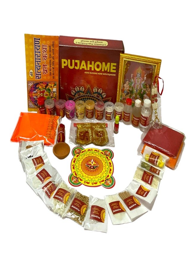 Pujahome Satya Narayan Puja Kit (42+ Items) with Katha and Detailed Puja Vidhi/Satyanarayan Puja Samagri Kit - Image 5