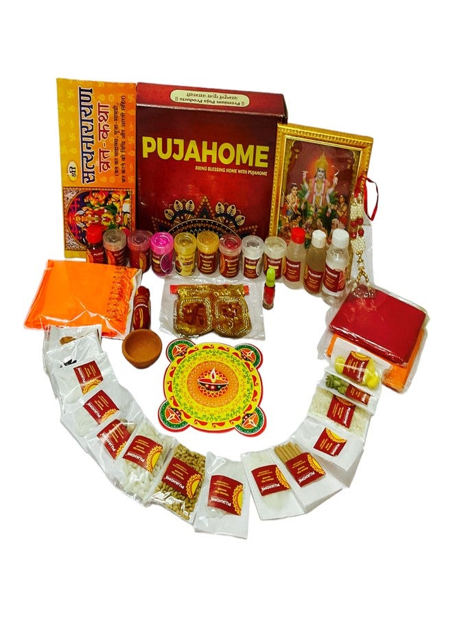 Pujahome Satya Narayan Puja Kit (42+ Items) with Katha and Detailed Puja Vidhi/Satyanarayan Puja Samagri Kit - Image 4