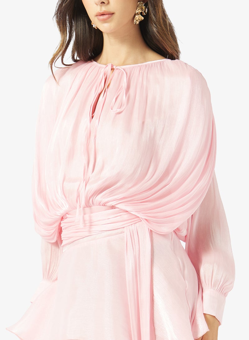 Ginger Gather Detail Dropwaist Dress - Image 3