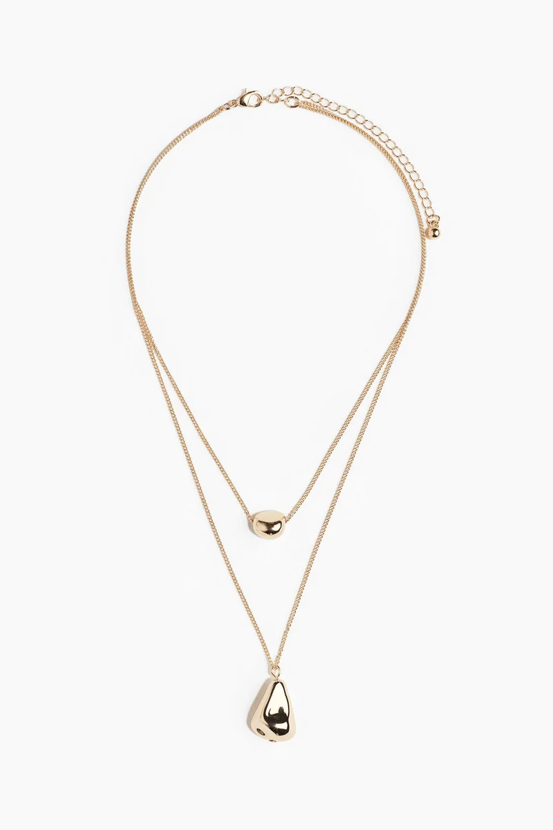 H&M Two-strand pendant necklace