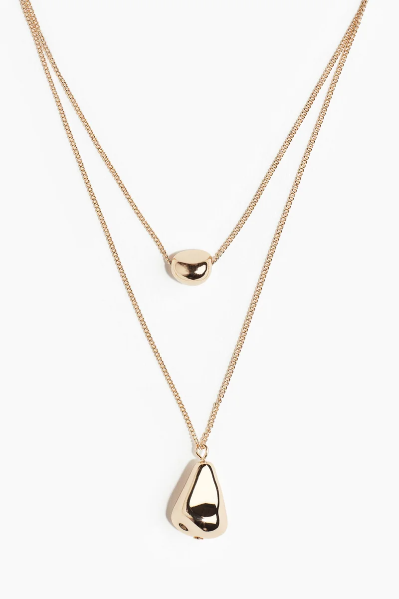H&M Two-strand pendant necklace