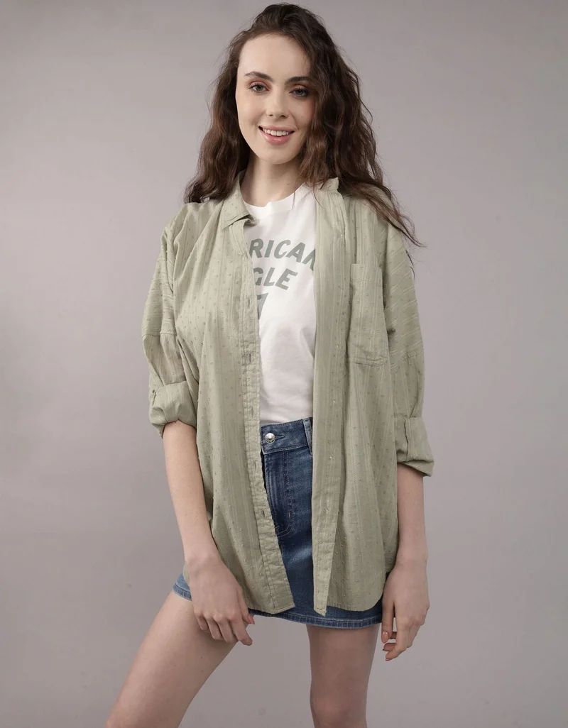 American Eagle AE Go Big Beach Shirt