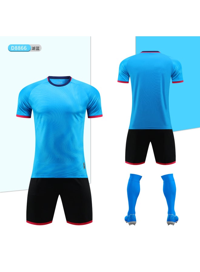 Children's Football Training Uniform Set Customized Summer Short-sleeved Sportswear Primary School Team Jersey Breathable And Quick-drying