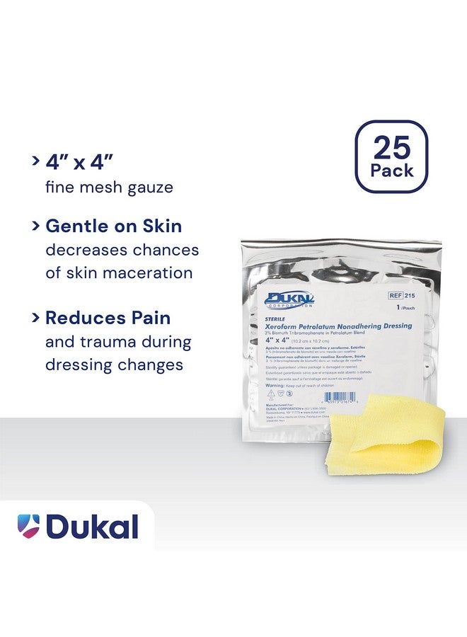 Dukal 215 Alba Xeroform Petrolatum Gauze, Sterile, 4" x 4", Pack of 25 - Image 4