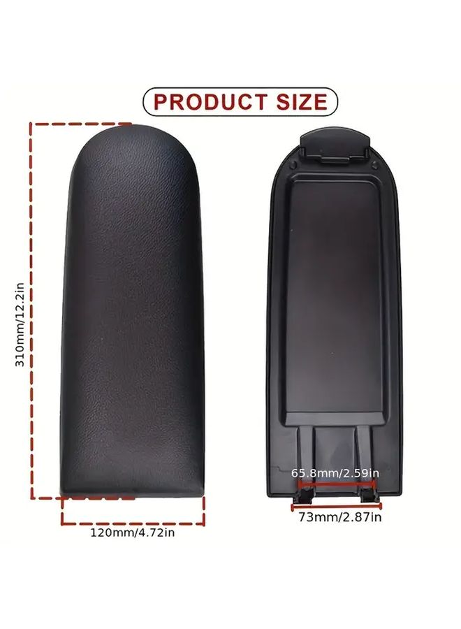 Glossy Black Armrest Lock Cover For VW Golf Passat Jetta Dashboard Protector - Image 2