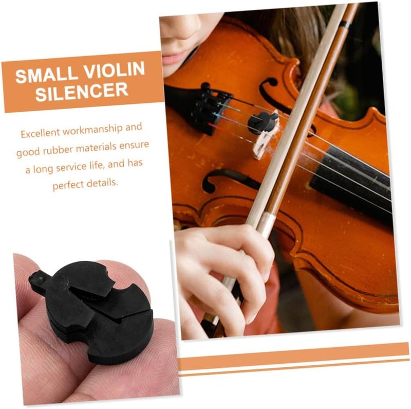 Anti slip Abaodam 6pcs Rubber Violin Mute Practice Silencer for Quiet Playing Durable Lightweight for Beginners Reduces Volume for Home Practice Musicians Stain resistant Any KSA address orderable Popular trusted craftsmanship Trusted all-purpose quality Chemical free Flexible purchase choices Upgraded classic design Trendy varied sizing alternatives Popular practical build Continuous warehouse supply Daily wear upgraded resistant material General need oriented design User feedback upgraded quality Practical experience crafted Certified local stock Cleaner resistant Newly stocked local goods Ready goods scheduled ship Hardened processed substance Remote village delivery cover Market popular practical build Long term storage compatible Narrow & wide space compatible Major city pickup option - Image 3