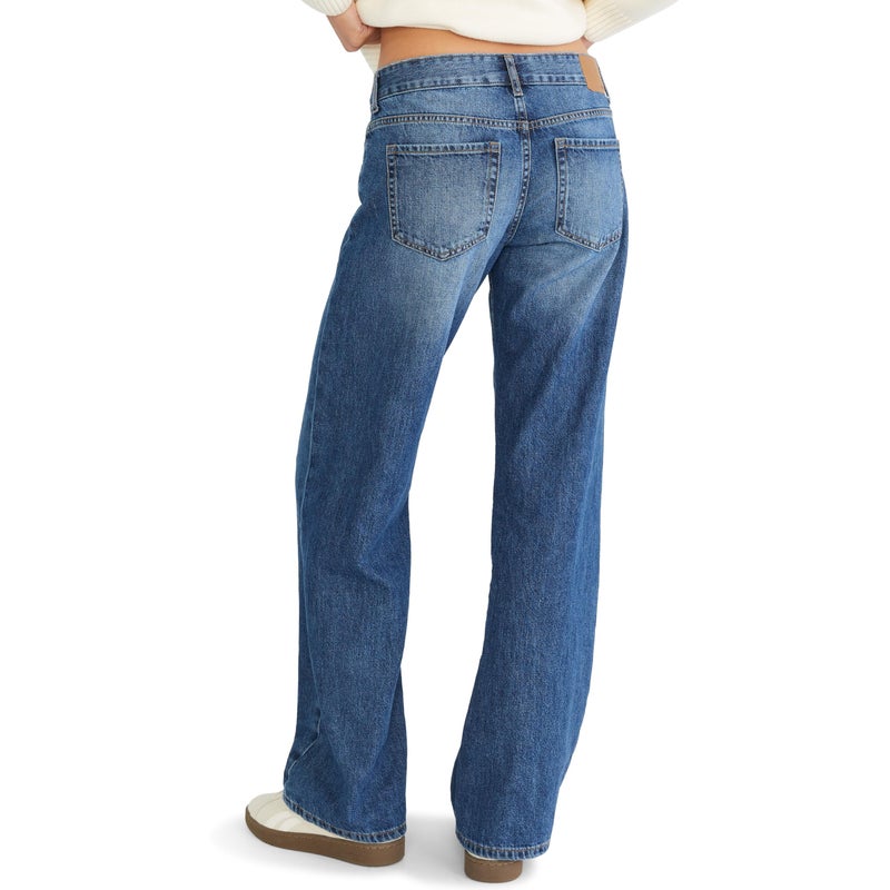 Aeropostale Low-Rise Baggy Wide-Leg Jean, Dark WASH, 12S - Image 2
