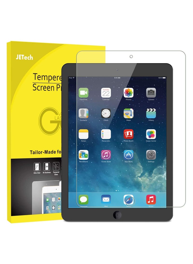 جي تيك واقي شاشة JETech لجهاز iPad (9.7 بوصة ، موديل 2018/2017 ، الجيل السادس / الخامس) ، iPad Air 1 ، iPad Air 2 ، iPad Pro 9.7 بوصة ، فيلم زجاجي مقوى - Image 1
