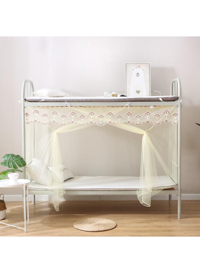 Bluejw Student Dormitory Zipper Mosquito Net Dust Top 0.9m Upper And Lower Bunk Bedroom 1m Single Double Bed 1.2 Household 1.5 Meters - Image 1