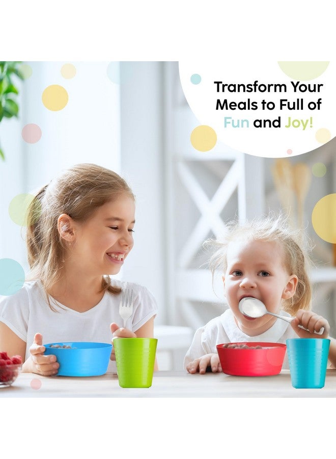 PLASKIDY Kids Silverware Stainless Steel Set of 10 Toddler Utensils Forks and Spoons - Dishwasher Safe Kids Flatware Set Children's Safe Cutlery Set - Image 5