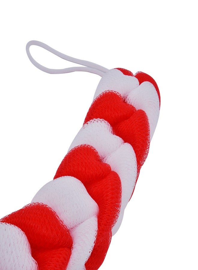 Panache Shower Sponge, Red and White - Image 5