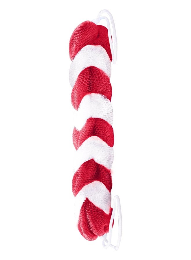 Panache Shower Sponge, Red and White - Image 1