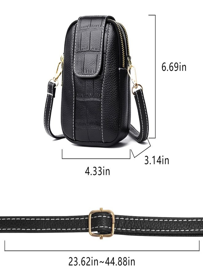WITERY Small Crossboby Bag for Women Zip PU Leather Cross Body Bag Phone Purse Lightweight Shoulder Purse and Handbags Ladies Mini Travel Cell Phone Wallet Pouch with Adjustable Strap - Image 3