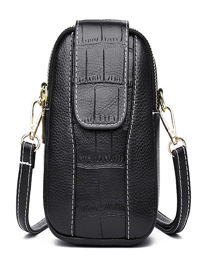 WITERY Small Crossboby Bag for Women Zip PU Leather Cross Body Bag Phone Purse Lightweight Shoulder Purse and Handbags Ladies Mini Travel Cell Phone Wallet Pouch with Adjustable Strap - Image 1