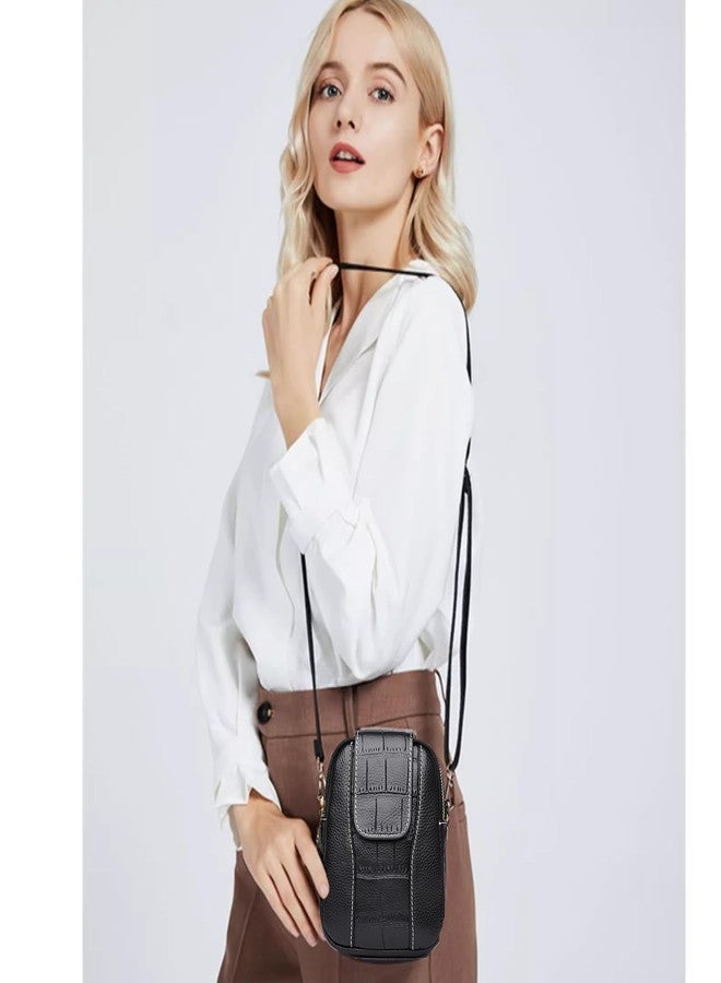 WITERY Small Crossboby Bag for Women Zip PU Leather Cross Body Bag Phone Purse Lightweight Shoulder Purse and Handbags Ladies Mini Travel Cell Phone Wallet Pouch with Adjustable Strap - Image 2
