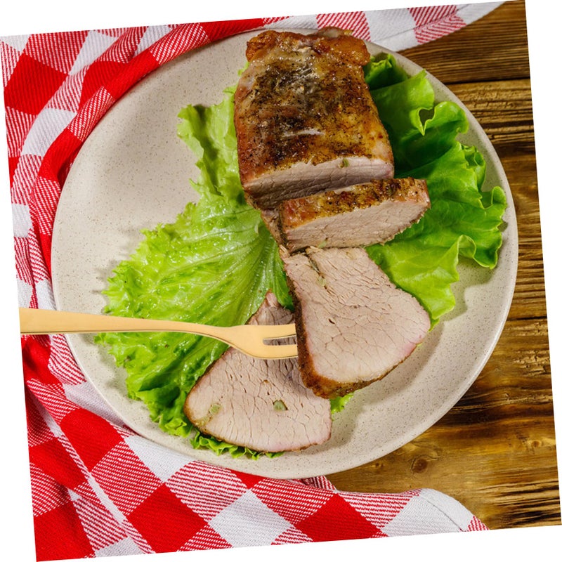 6 Pcs Stainless Steel Dessert Forks Salad Fruit Cake Flatware Dishwasher Safe Mixed Colors - Image 4