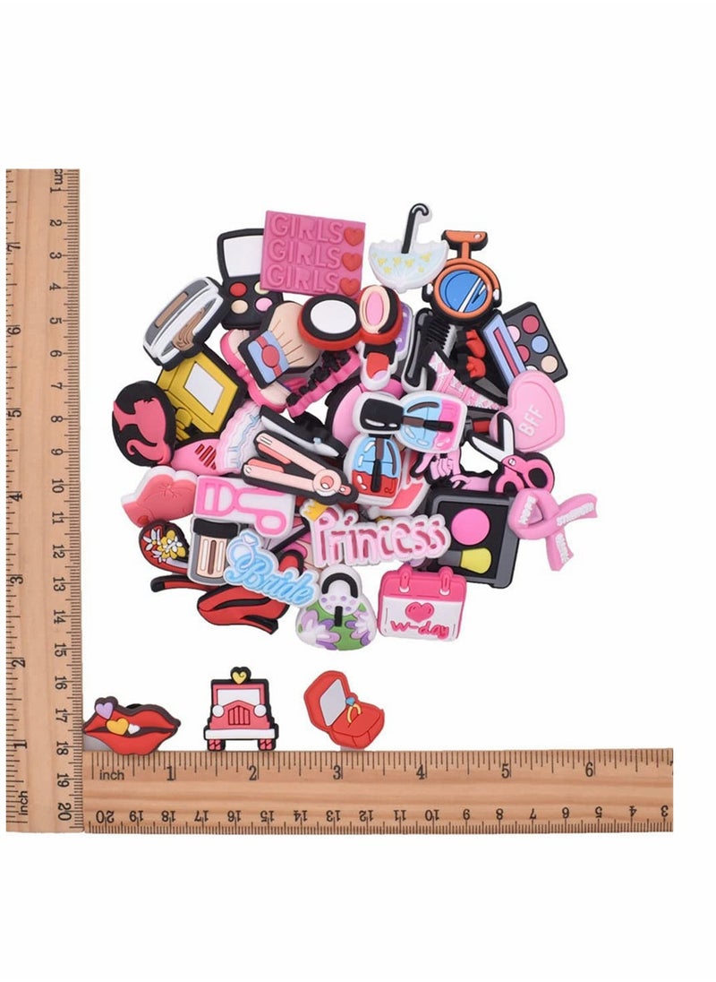 Excefore Shoe Decoration Charms, 32PCS Random PVC Different Shoe Charms for Shoe Decoration and Wristband Trendy   Shoe Decoration Charms for Teens Women Men Party Favors Birthday Gifts  - Image 3