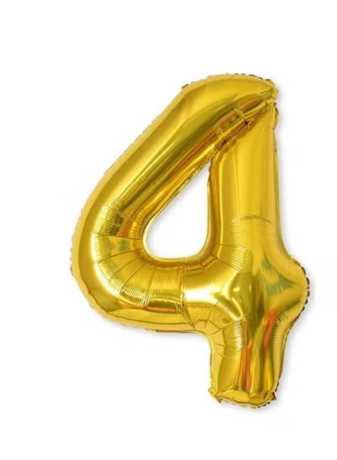 ACLIX Aluminium Foil Number 4  Party Balloon