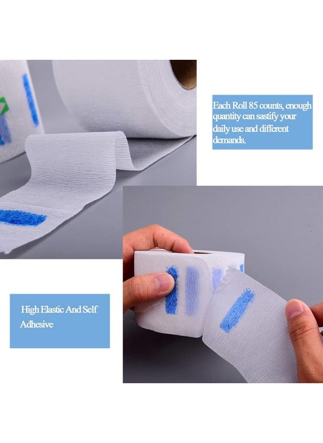 ericotry 2Rolls Disposable Barber Neck Strips Hairdressing Stretchy Neck Paper Wrap Barber Accessories for Salon Barber Shop Hair Cutting Styling (White)  - Image 3
