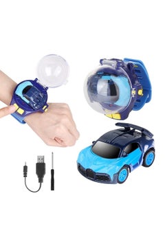 Mini Cartoon RC Car Analog Watch, 2.4G Long Distance Infrared Remote Control Sensing Model Car Toys, Racing Car Watch, Interactive Game Toys