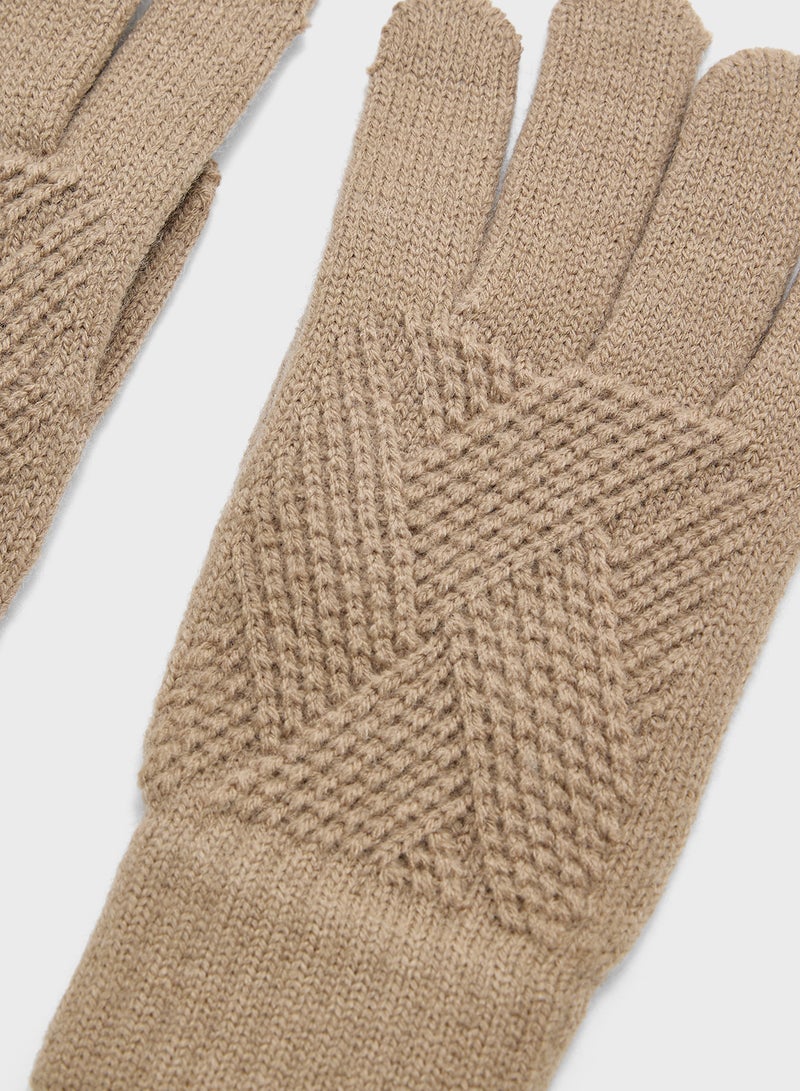ELLA Knitted  Patterned Winter Glove  - Image 3